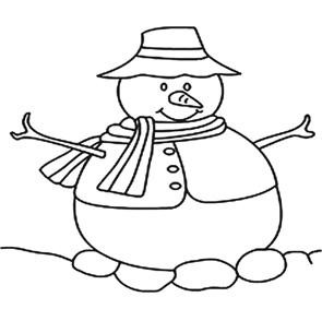 Download Snowman template